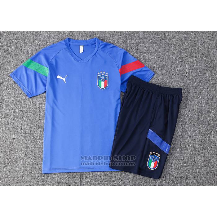 Chandal del Italia Manga Corta 2022-2023 Azul - Pantalon Corto